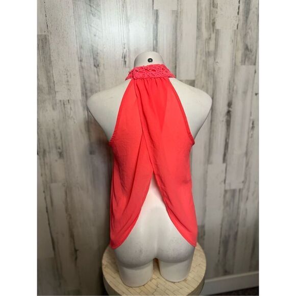 Hot pink blouse tank top - Picture 4 of 6